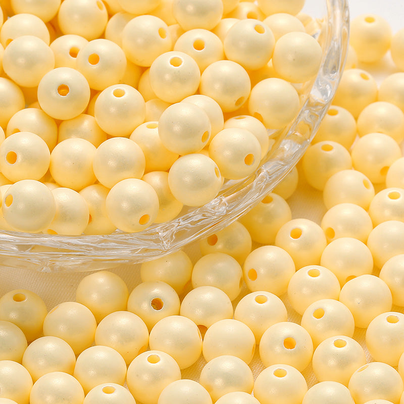 16mm Pearlescent Mermaid Mixed Color DIY Acrylic Round Spacer Bead Bracelet Necklace Making Kit with End Chain Clasp Wire for Necklace Bracelet Crafts