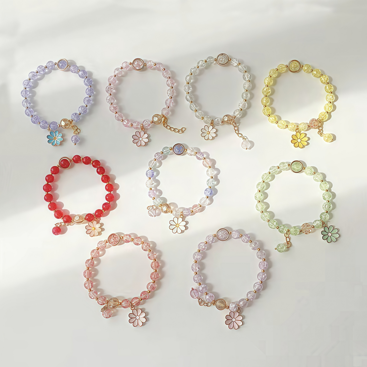 2.Bracelet DIY Sacs porte-bonheur aléatoires - Ouvert en direct