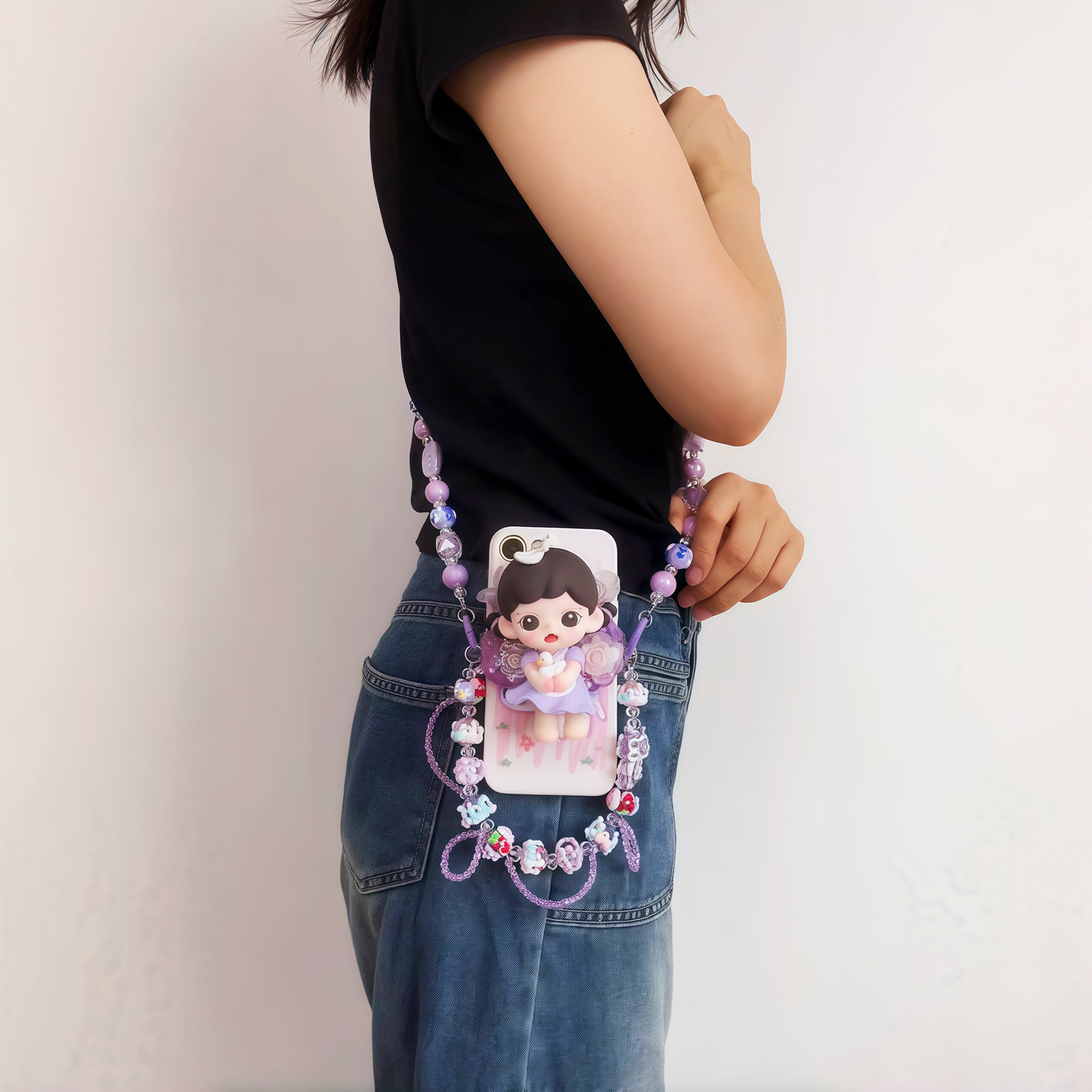 10.Lucky Charm Game Luxury Phone Clip(with crossbody chain) Bag