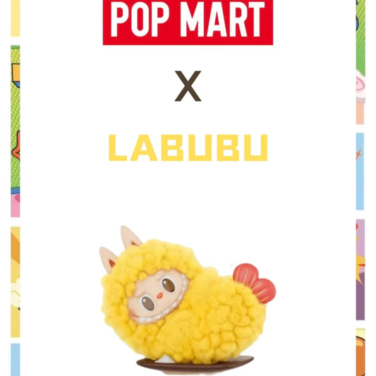 Tempura Labubu The Monsters Wacky Mart series Earphone case handing card plush pendant shrimp