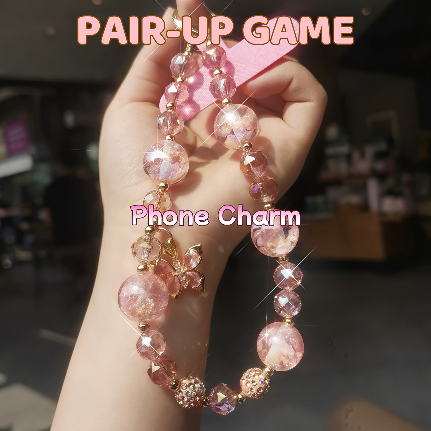 1.Pair-up Game Phone Charm Bag