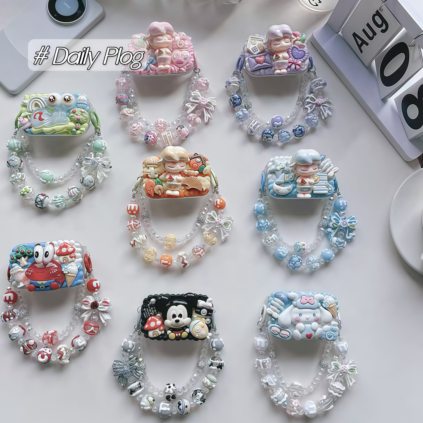 9.Lucky Charm Game Phone Clip(with phone chain) Bag