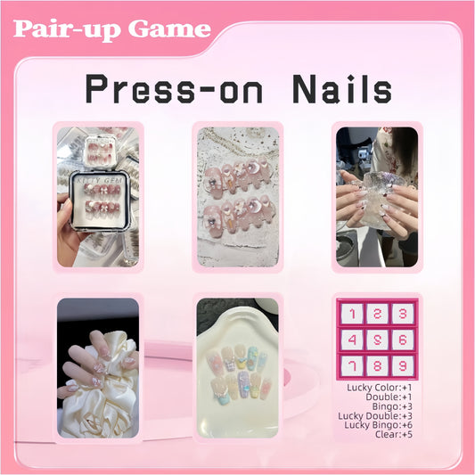 Jeu de paires d'ongles à presser