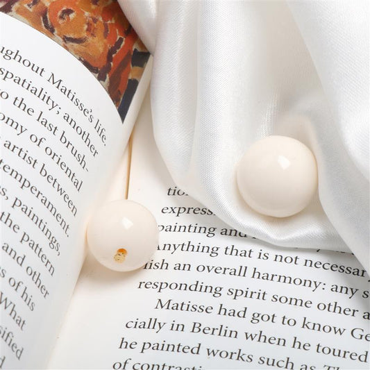 16mm Acrylic Beads Beads Round  Beads White Acrylic Beads For Bracelet Making DIY Jewelry Making Handmade Mobile Phone Chain Making