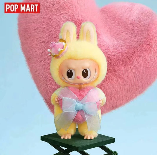 Labubu Queen Let’s checkmate plush doll small one 18cm doll Close to yellow