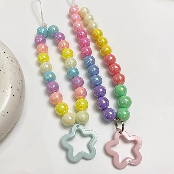 16mm Acrylic Beads Ab Color Beads Round Rainbow Color  Beads Mixed Color Acrylic Beads for Bracelet Making DIY Jewelry Making Handmade Mobile Phone Chain Making